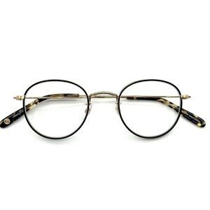 Garrett Leight GLCO Unisex Paloma Matte Black-Gold Eyeglasses New 